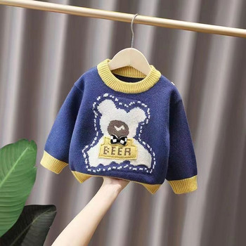 Есенни нови дрехи за бебета, момчета, момичета, бебешки пуловер, плетен пуловер за малко дете, трикотаж за новородени, памучни пуловери с дълъг ръкав и дълги ръкави