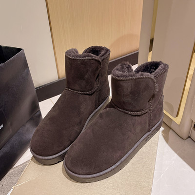 2024. aasta talvised meeste puuvillased jalatsid, sooja ja paksu tallaga, libisemisvastased, kulumiskindlad lumesaapad, välitöö ja vaba aja reisijalatsid