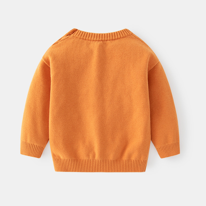 Laste pullover kampsun puuvillane lõng soe väikelaps poistele ja tüdrukutele pikkade varrukatega karu kootud top sügis- ja talveriided