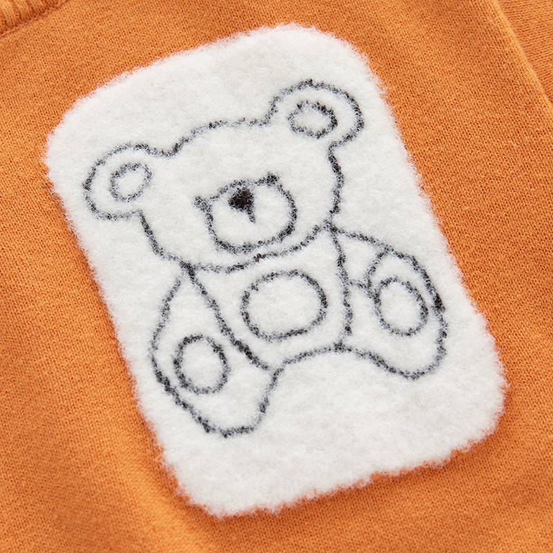 Laste pullover kampsun puuvillane lõng soe väikelaps poistele ja tüdrukutele pikkade varrukatega karu kootud top sügis- ja talveriided