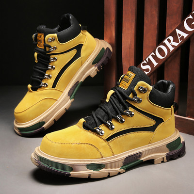 Vintage meeste kingad Moodsad Korea versioon Libisemisvastased Kulumiskindlad Mootorrattasaapad Trendikad vaba aja spordisaapad