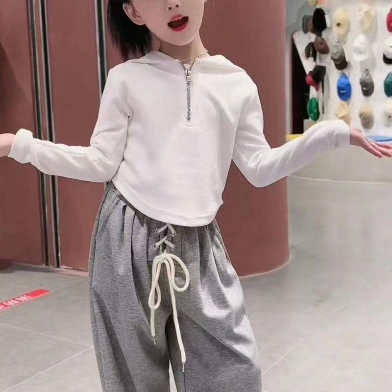 Set de îmbrăcăminte pentru fete de primăvară Costum sport la modă Pulover cu fermoar + pantaloni Toamnă Bebeluș Haine pentru copii Set pentru copii de gimnaziu