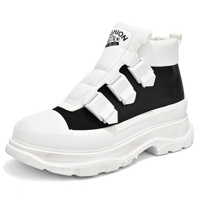 Βρεττανικό στυλ Κοντές μπότες με χοντρή σόλα Ανδρικές νέες τάσεις μόδας Αθλητικά παπούτσια casual Φθινόπωρο Χειμώνας Υπαίθριες μπότες χιονιού Ταξίδια πολυτέλεια