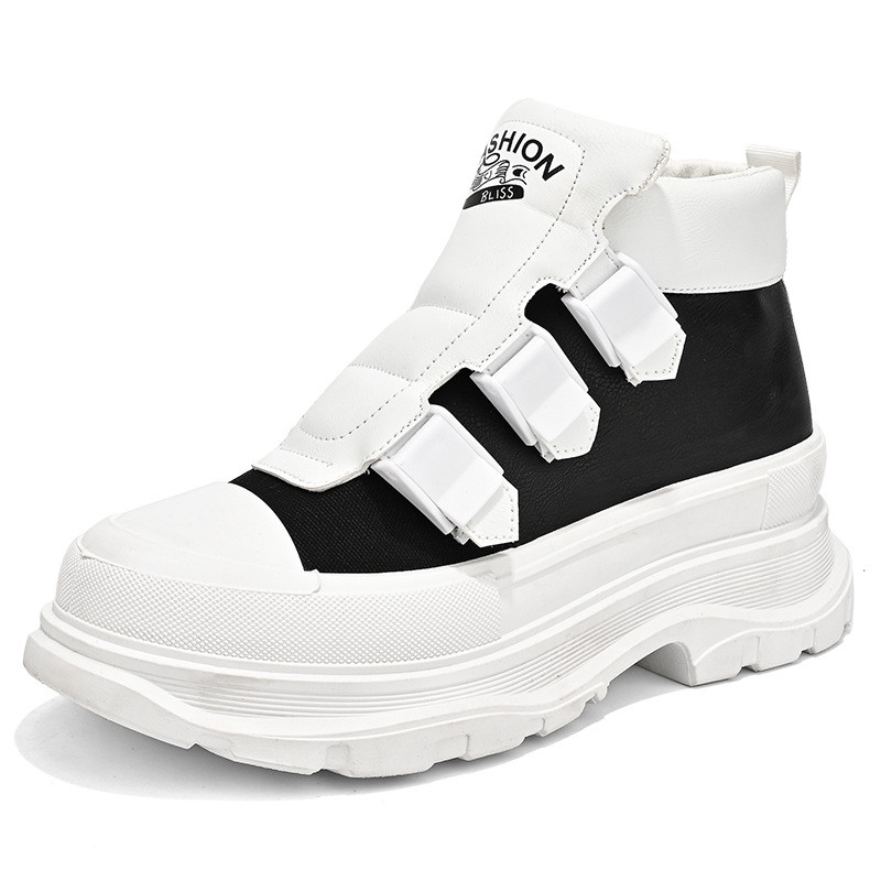 Βρεττανικό στυλ Κοντές μπότες με χοντρή σόλα Ανδρικές νέες τάσεις μόδας Αθλητικά παπούτσια casual Φθινόπωρο Χειμώνας Υπαίθριες μπότες χιονιού Ταξίδια πολυτέλεια