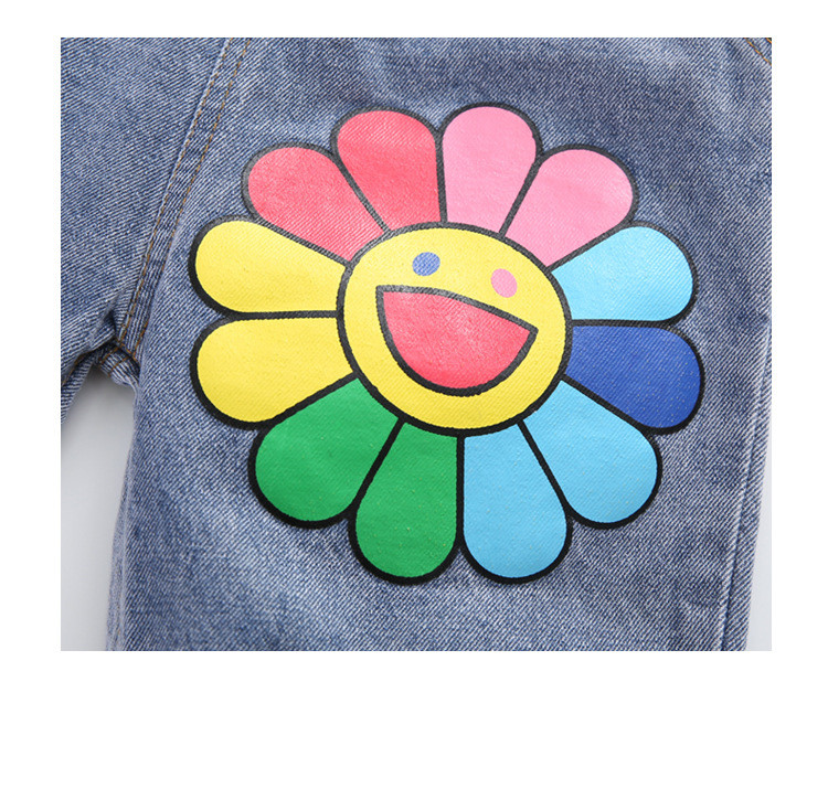 2020. aasta sügisrõivad Korea lasteriided kapuutsiga multikas kampsun Denim-teksad 2 tk Moodsad suured laste ülikonnad 4–13 a.