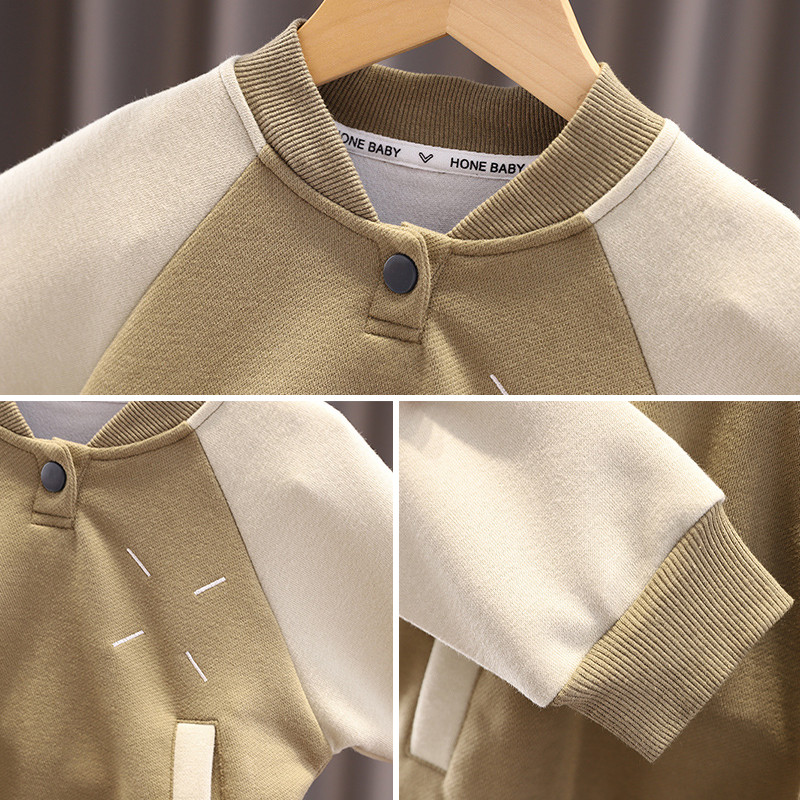 2023 új kisfiú ruhakészlet tavaszi ősz gyerekek pamut patchwork felsők nadrágok 2db ruhák gyerekek sportruházat alkalmi jelmez