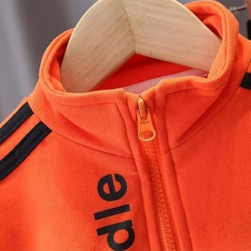 Set de îmbrăcăminte pentru copii din bumbac de toamnă Costum băieți mici Jachete cu fermoar în dungi + pantaloni 2 buc ținute haine pentru copii costum sport