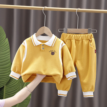 Пролет Есен Детски бебешки момчета Спортни дрехи Анимационни тениски Панталони 2 бр./компл. Бебешки Детски ежедневни дрехи Анцузи за малки деца
