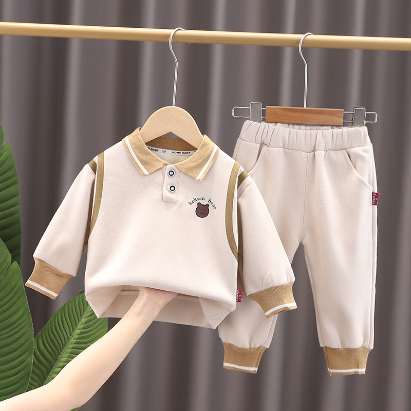 Primăvară Toamnă Copii Bebeluși Băieți Haine sport Tricou cu desene animate Pantaloni 2 buc/seturi Sugari Copii Îmbrăcăminte ocazională Treninguri pentru copii mici