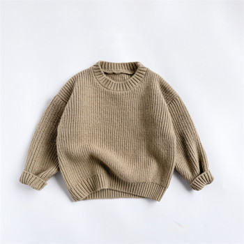 Παιδικό Πλεκτό Πουλόβερ για Κορίτσια Αγόρια Φθινόπωρο Χειμώνας Χαλαρά Παιδικά Ρούχα Πλεκτά Κορεατικό στυλ Βρεφικό πουλόβερ 1-6 ετών