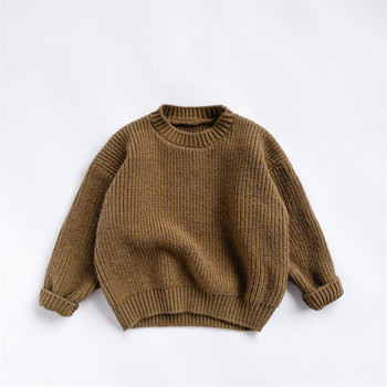 Παιδικό Πλεκτό Πουλόβερ για Κορίτσια Αγόρια Φθινόπωρο Χειμώνας Χαλαρά Παιδικά Ρούχα Πλεκτά Κορεατικό στυλ Βρεφικό πουλόβερ 1-6 ετών