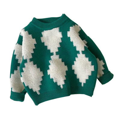 Lastele, poistele, tüdrukutele, silmkoelised kampsunid, teemantmustriga pulloverid, 2022. aasta uustulnuk Laste puuvillased kampsunid, sügisesed mustad valged topid