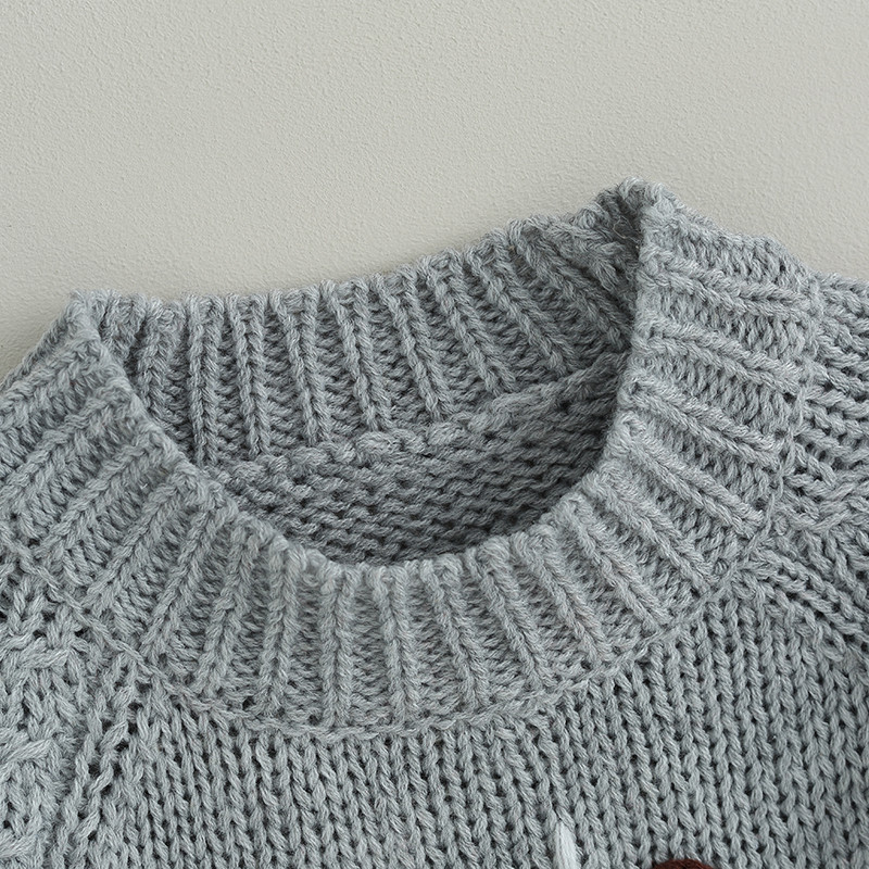 Crăciun Copii Pulover tricotat pentru bebeluși Haine desene animate Elk Pulovere cu mânecă lungă Toamnă pentru sugari Tricoturi calde pentru fete băieți