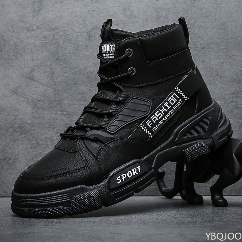 Meeste kingad, kõrge ülaosaga nöörsaapad, sügisene mugavad hingavad poolsaapad