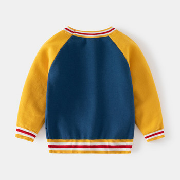 2-8T Прохождащо дете, бебе, момче, момиче, есенно-зимни дрехи Топъл плетен пуловер Горен пуловер за бебета, детски трикотаж с дълъг ръкав