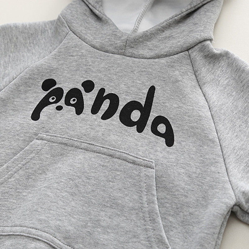 Tavaszi őszi fiú ruha szett gyerekeknek rajzfilm Panda pulóver felsők nadrágok 2 db öltöny fiúknak gyerekek sport jelmez csecsemő ruhák