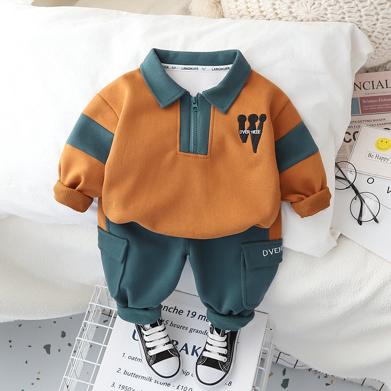 Beebipoiste rõivakomplektid Kevad-Sügis Lastele Puuvillane Pullover Topid Püksid 2tk Ülikond 1-5 aastastele Lastele Vabaaja rõivad Spordirõivad