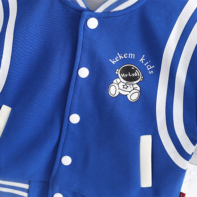 Primavara toamna Haine pentru bebelusi Jacheta de baseball Manta Topuri Pantaloni 3 buc/set Costum sport casual Haine pentru copii Treninguri pentru copii mici