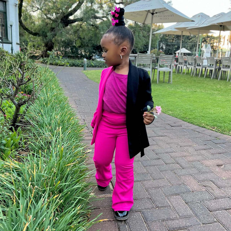 Lasteriided Tüdrukutele Lasteriided 2–8-aastastele Colorblock bleiser+püksid Laps Tüdruk Lasteriided Tüdrukute Pükstekomplekt Riided