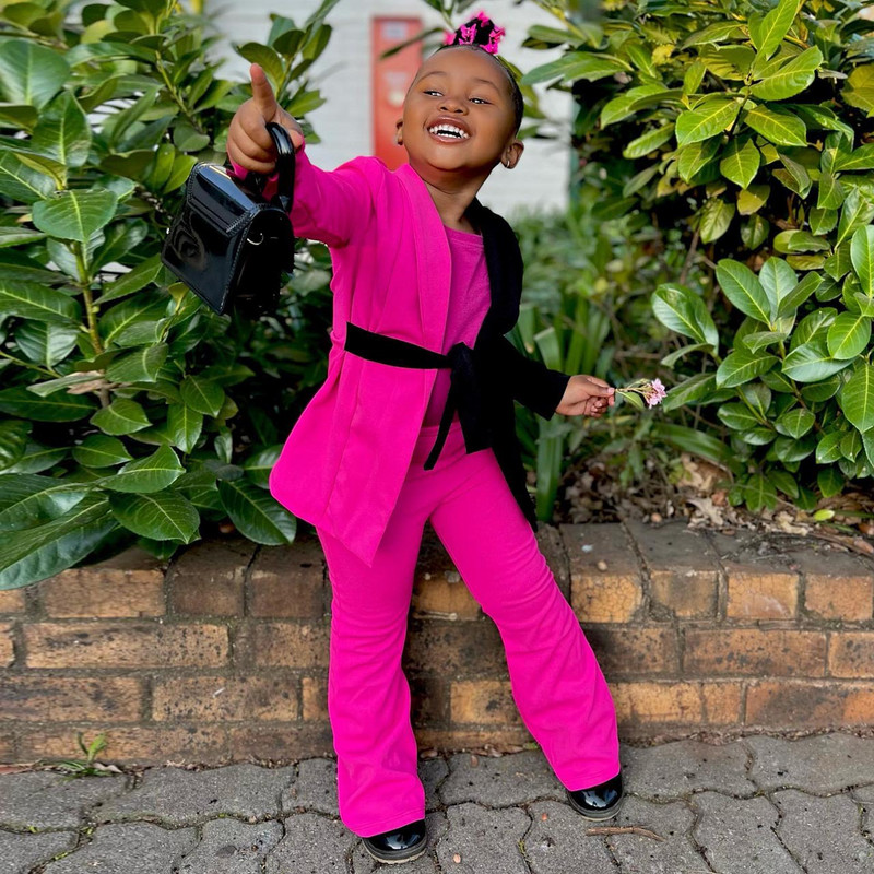 Lasteriided Tüdrukutele Lasteriided 2–8-aastastele Colorblock bleiser+püksid Laps Tüdruk Lasteriided Tüdrukute Pükstekomplekt Riided