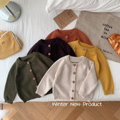 2023 Beebipoisid Tüdrukud Kootud Kampsunid Kampsunid Jakid Lapsed Lapsed Sügistalvemantlid Riided Kootud Riided