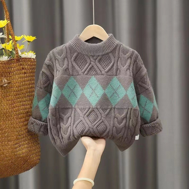 Pulóver fiúnak baba tipegőnek Kötött pulóver gyerekeknek fiúknak őszi téli ruhák fiú gyerek pulóver 3 4 5 6 7 8 9 10 11 12 év