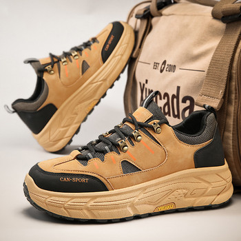 Мъжки обувки за планинарство Нови есенни зимни външни противоплъзгащи издръжливи удобни спортни обувки Модни ежедневни обувки с дебела подметка
