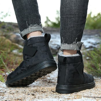 Маркови оригинални ботуши за сняг Мъжки и дамски топли памучни ботуши Зимни висококачествени обувки с дебела подметка Водоустойчиви и неплъзгащи се обувки