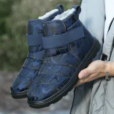 Cizme de zăpadă originale de marcă Cizme calde din bumbac pentru bărbați și femei Pantofi de iarnă cu talpă groasă de înaltă calitate Pantofi impermeabili și anti-alunecare