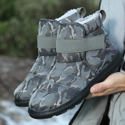 Cizme de zăpadă originale de marcă Cizme calde din bumbac pentru bărbați și femei Pantofi de iarnă cu talpă groasă de înaltă calitate Pantofi impermeabili și anti-alunecare