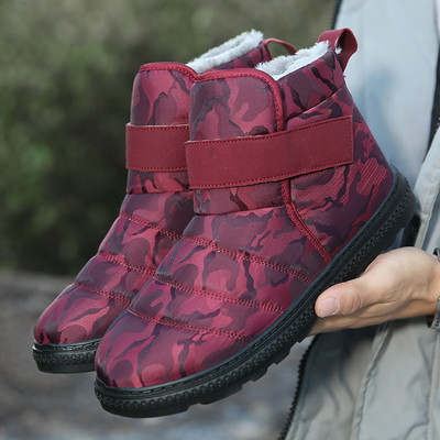 Cizme de zăpadă originale de marcă Cizme calde din bumbac pentru bărbați și femei Pantofi de iarnă cu talpă groasă de înaltă calitate Pantofi impermeabili și anti-alunecare