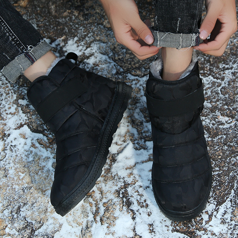 Cizme de zăpadă originale de marcă Cizme calde din bumbac pentru bărbați și femei Pantofi de iarnă cu talpă groasă de înaltă calitate Pantofi impermeabili și anti-alunecare