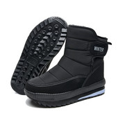 Cizme de iarnă pentru bărbați Cizme de zăpadă Groase Plus catifea caldă, impermeabilă, anti-alunecare, în aer liber, ocazional, cizme, 39-46, pantofi din bumbac pentru bărbați