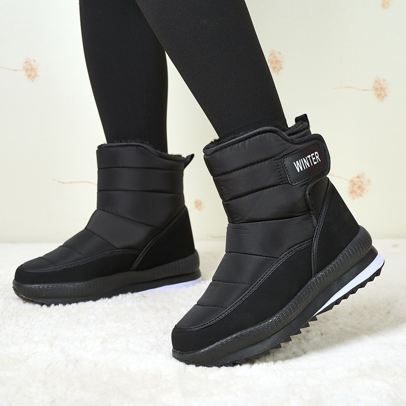 Cizme de iarnă pentru bărbați Cizme de zăpadă Groase Plus catifea caldă, impermeabilă, anti-alunecare, în aer liber, ocazional, cizme, 39-46, pantofi din bumbac pentru bărbați