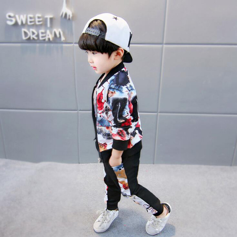 Νέο φθινοπωρινό αγόρι casual κοστούμι 0-4 ετών Παιδιά Baby Activr Ρούχα για κορίτσια Ανοιξιάτικο μοτίβο μπουφάν Μικρή βρεφική μόδα στολή