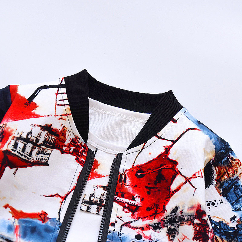 Νέο φθινοπωρινό αγόρι casual κοστούμι 0-4 ετών Παιδιά Baby Activr Ρούχα για κορίτσια Ανοιξιάτικο μοτίβο μπουφάν Μικρή βρεφική μόδα στολή