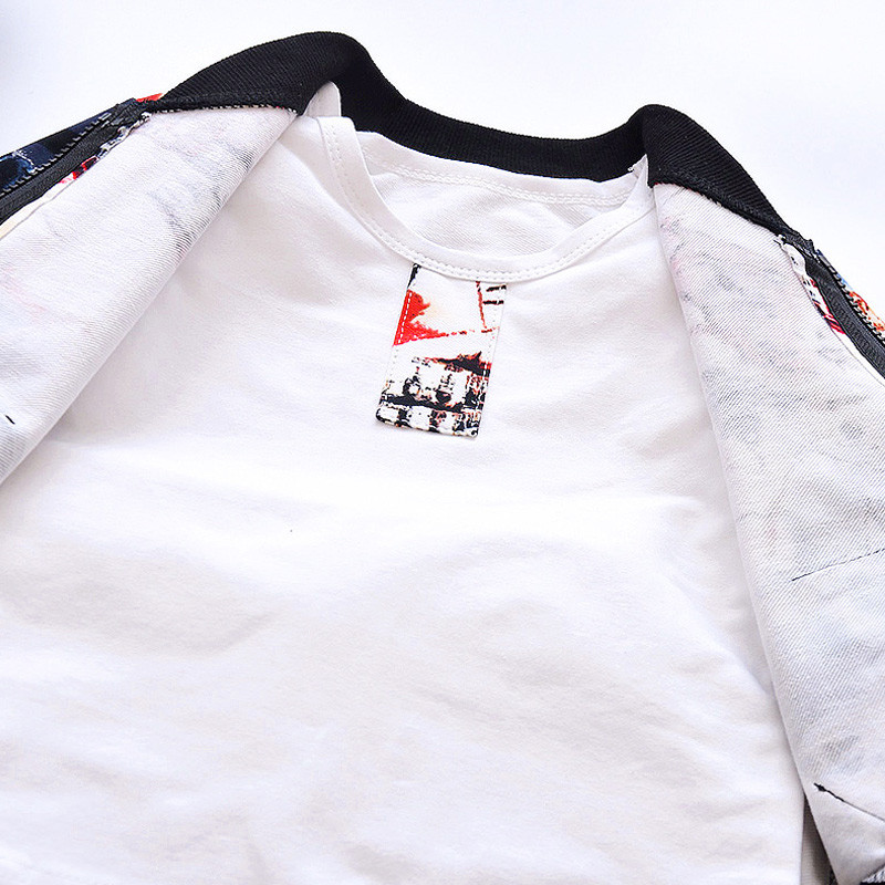 Νέο φθινοπωρινό αγόρι casual κοστούμι 0-4 ετών Παιδιά Baby Activr Ρούχα για κορίτσια Ανοιξιάτικο μοτίβο μπουφάν Μικρή βρεφική μόδα στολή