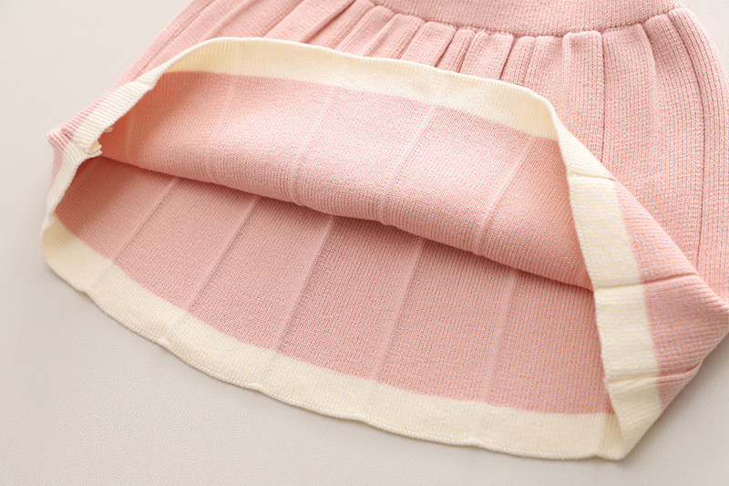 Beebitüdruku riided Soe kootud kampsuni komplekt Talvetüdruk Jacquard Armas sviiter Tüdrukule Kudumis + seelik 2-osaline komplekt