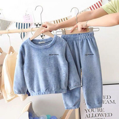 3-7 ani 2 buc Set de îmbrăcăminte pentru copii de iarnă pentru a menține căldura pentru copii și pentru băieți și fete, cadou de Crăciun