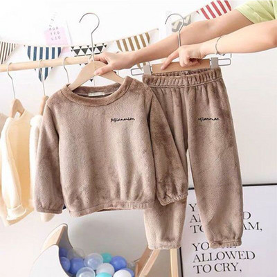 3-7 ani 2 buc Set de îmbrăcăminte pentru copii de iarnă pentru a menține căldura pentru copii și pentru băieți și fete, cadou de Crăciun