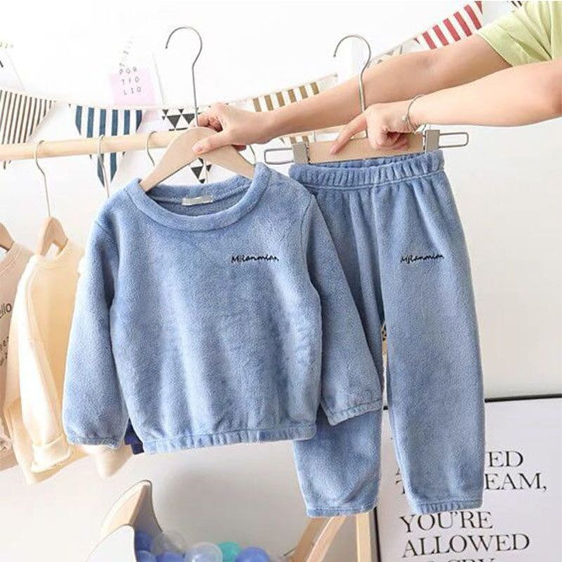 3-7 ani 2 buc Set de îmbrăcăminte pentru copii de iarnă pentru a menține căldura pentru copii și pentru băieți și fete, cadou de Crăciun