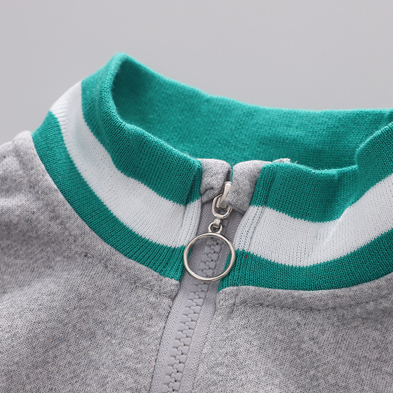 Lasteriiete komplekt Puuvillane väikelapse triibuline jope ja püksid poistele riided riided kevad-sügis beebi laste riiete ülikond