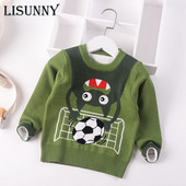 2023 Νέο Φθινόπωρο Χειμώνας Παιδικά Πλεκτά Πουλόβερ με κινούμενα σχέδια Monster Παιδικά πουλόβερ Βρεφικά αγόρια πουλόβερ Βαμβακερά ρούχα για νήπια 2-7 ετών