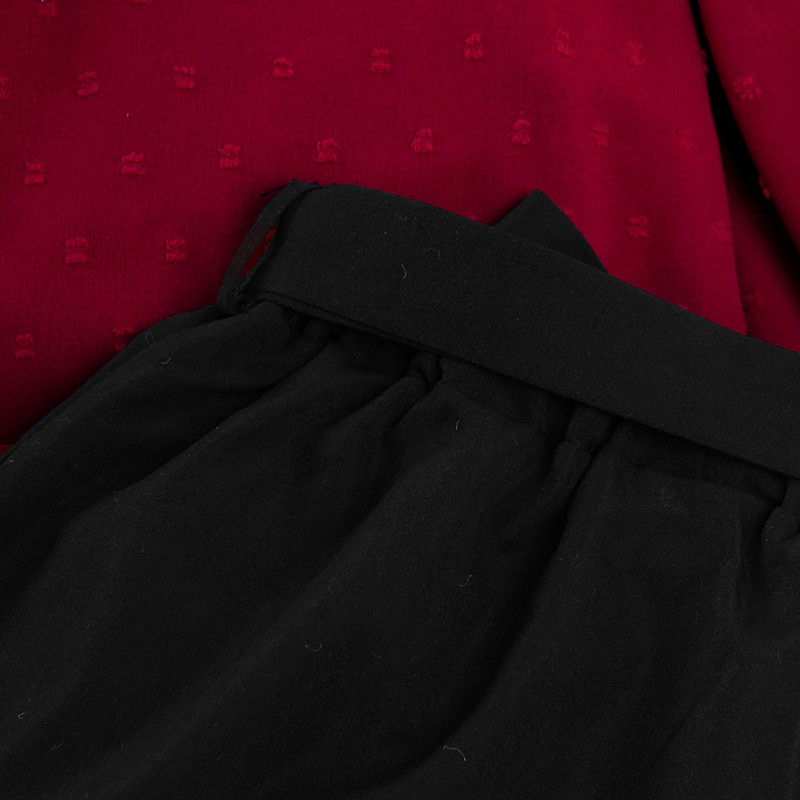 Dječji kompleti ležerne odjeće za djevojčice Proljeće Jesen 2023. Novo dječje majice dugih rukava s volanima i zakrpama Kompleti kratkih suknji Odjeća