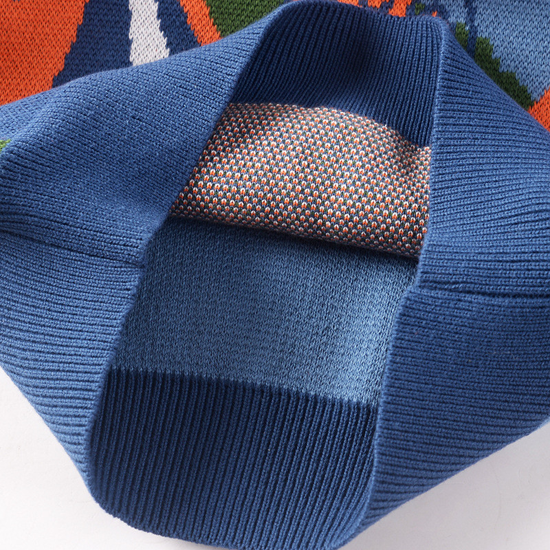 2023. aasta sügistalvine laste multifilm, kootud kampsun, laste poissmeeste topeltkootud pullover džemprid, puuvillased väikelaste riided 2T-7T