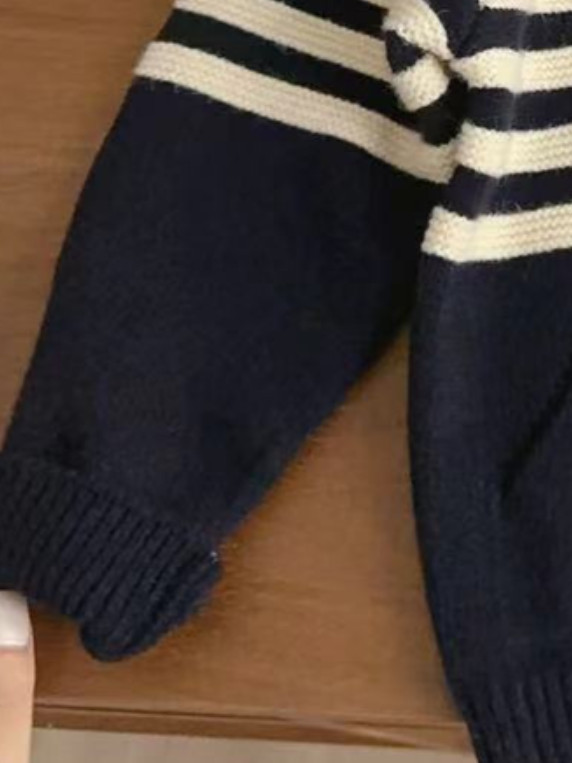 Beebipoiste kampsun triibuline kampsun 2023. aasta sügis, uus poiss, laste mood Tõmblukuga kootud särk Lastele väikelaste ilusad kampsunid