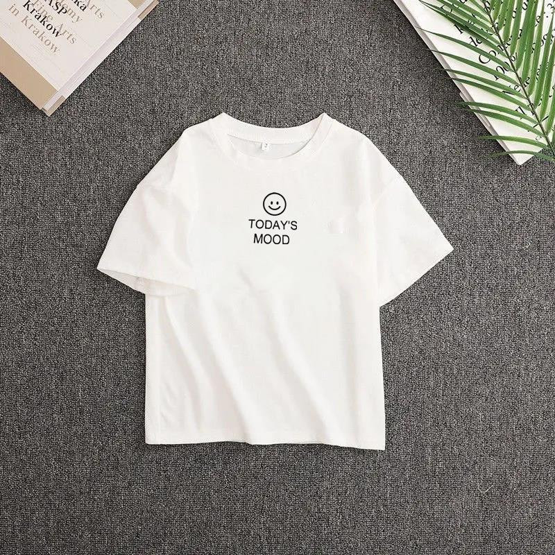 Laste juuniorkostüüm suvine lühikeste varrukatega T-särk + laia säärega püksid Korea tüdrukule, 2tk, komplekt 2023