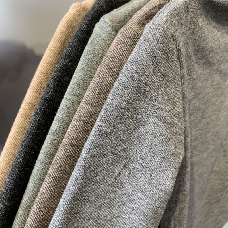 Laste sügistalvine alussärk ühevärviline Palus poolkõrge kaelusega pikkade varrukatega vabaaja T-särk poistele, tüdrukutele, soojad riided