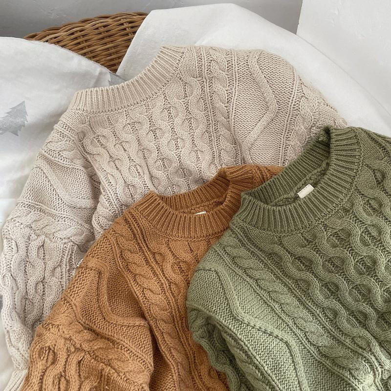 Korea stiilis Tüdrukute Pullover Sviiter Baby Solid Pullover Topid Laste Pullover Kampsunid Lasteriided Sügis Kevad