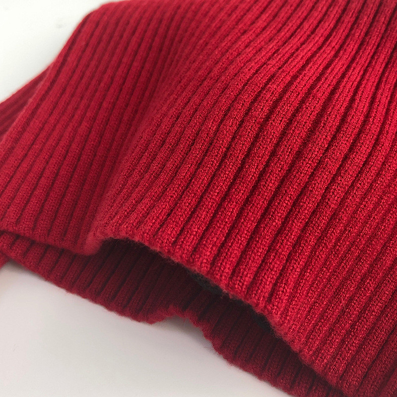 Lapsed Beebi kampsun Jõulud Sügis Talvine Punane Beebi Poiss Tüdruk Kootud Riided Pikad varrukad Laste Väikelaste Kilpkaelusega Pullover Topid